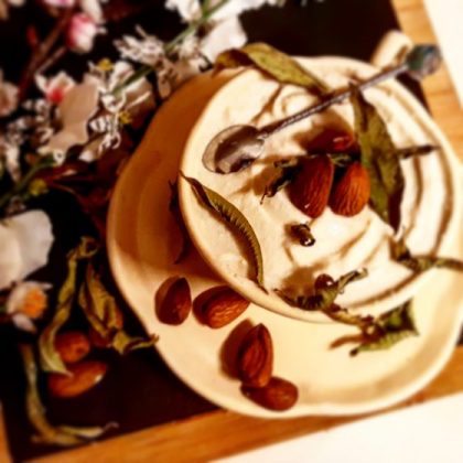 Crème au Lait d’Amande et à la Verveine