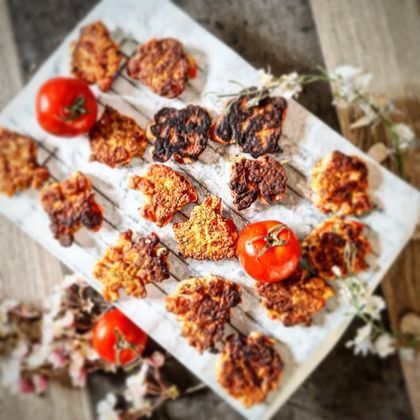 Tomatokeftedes Galette de Tomate