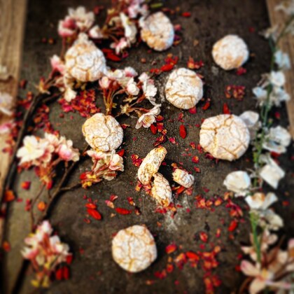 Amaretti à la Rose et Baies de Goji