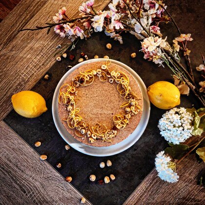 Limone e Nocciola Entremets Citron et Noisettes