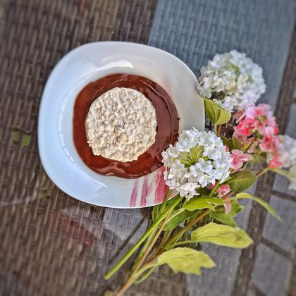 Riz au Lait à la Prune, Miel, Infusion Cerise