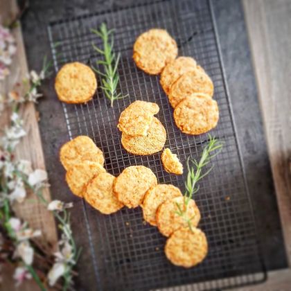 Sablés au Comté, Romarin et Citron