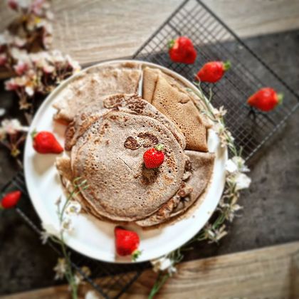 Crêpes à la Farine de Sarrasin et Lait d&rsquo;Amande